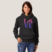 Barrel Racer Liebe Reiten Hoodie (Vorne ganz)