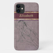Barrel Racer (Mauve) Case-Mate iPhone Hülle (Rückseite)