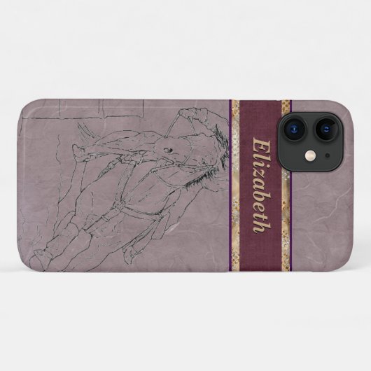 Barrel Racer (Mauve) Case-Mate iPhone Hülle (Rückseite (Horizontal))
