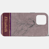Barrel Racer (Mauve) Case-Mate iPhone Hülle (Rückseite (Horizontal))