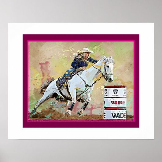 Barrel Racer Miss Rodeo Pageant Poster (Vorne)
