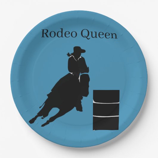 Barrel Racer Pappteller (Vorderseite)