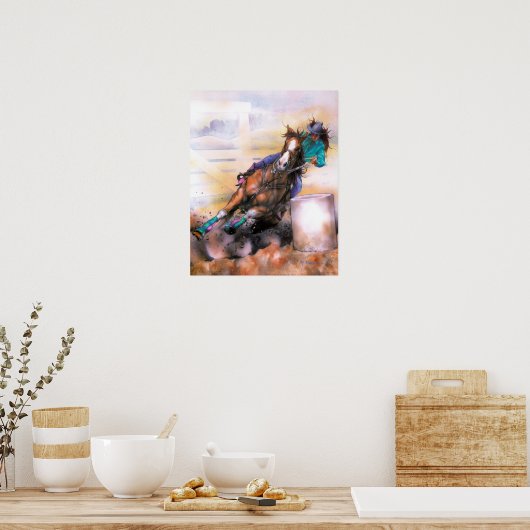 Barrel Racer Poster (Küche)