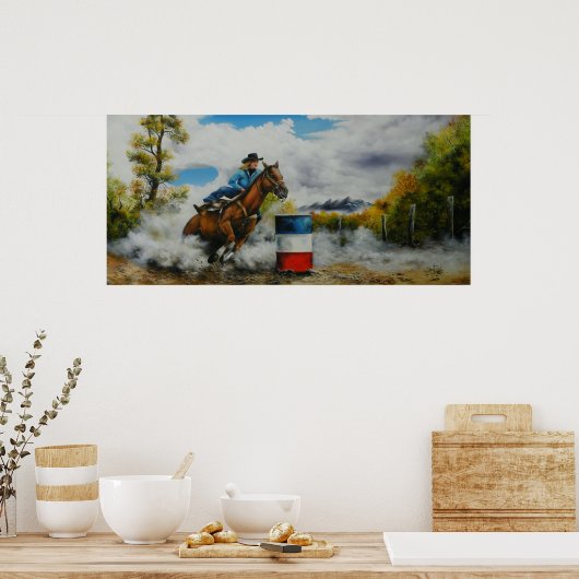 Barrel Racer Poster (Küche)