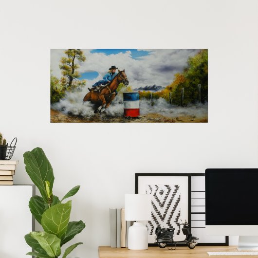 Barrel Racer Poster (Heimbüro)