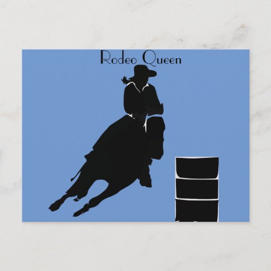 Barrel Racer Postkarte (Vorderseite)
