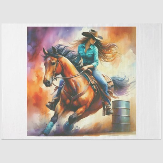 Barrel Racer Seidenpapier (Vorderseite)