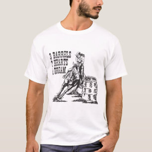 Barrel Racing 3 Barrels 2 Herzen 1 Traum T-Shirt