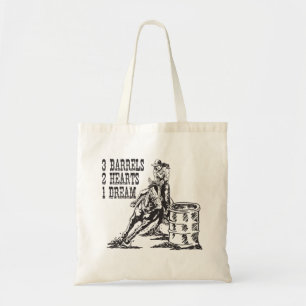 Barrel Racing 3 Barrels 2 Herzen 1 Traum Tragetasche