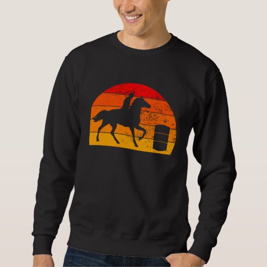 Barrel Racing Barrel Racer Horse Riding Rodeo Cowg Sweatshirt (Vorderseite)