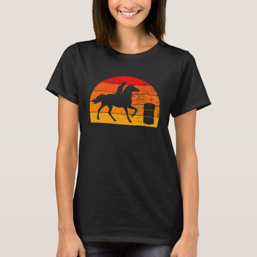 Barrel Racing Barrel Racer Horse Riding Rodeo Cowg T-Shirt (Vorderseite)