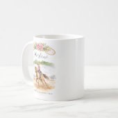 Barrel Racing Cowgirl | Monogramm Rodeo Kaffeetasse (Vorderseite Links)