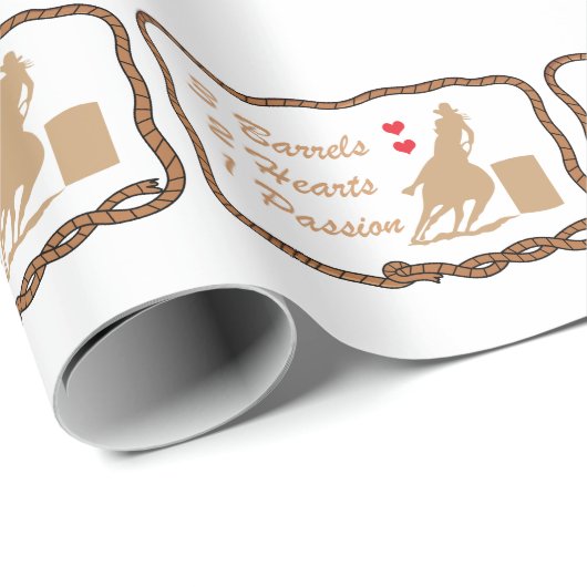Barrel Racing Geschenkpapier (Rolleneckpunkt)