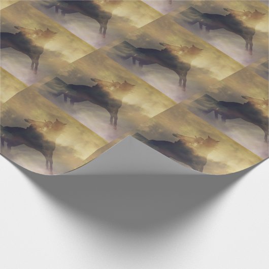 Barrel Racing Gift Wrap Geschenkpapier (Ecke)