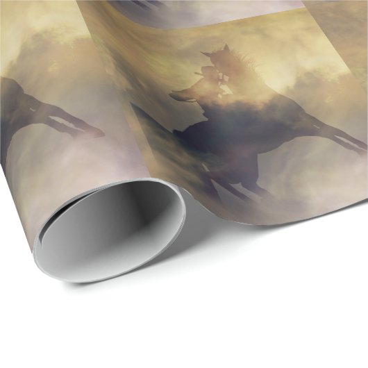 Barrel Racing Gift Wrap Geschenkpapier (Rolleneckpunkt)