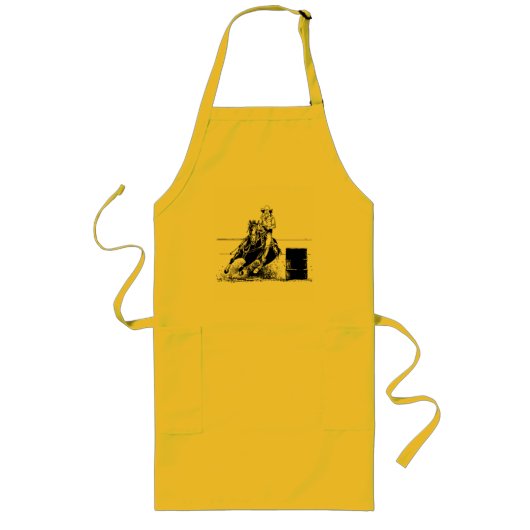 Barrel Racing Horse Lange Schürze (Vorne)