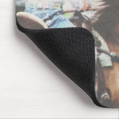 Barrel Racing Horse Mousepad (Ecke)