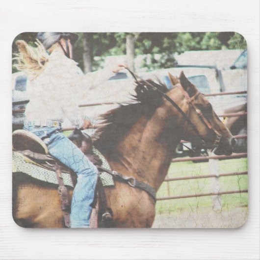 Barrel Racing Horse Mousepad (Vorne)