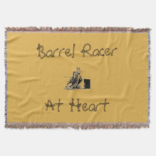 Barrel Racing Horse & Rider Decke (Vorderseite)