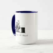 Barrel Racing Horse Tasse (Vorderseite Links)