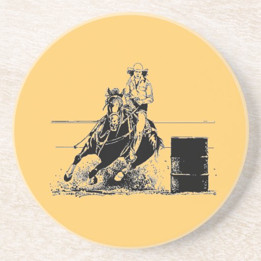 Barrel Racing Horse Untersetzer (Vorne)