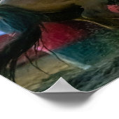 Barrel Racing in der Dämmerung Poster (Ecke)