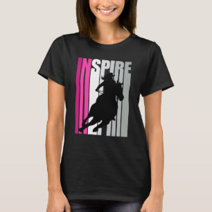 Barrel Racing Inspirierte Cowgirl Hat Western Them T-Shirt