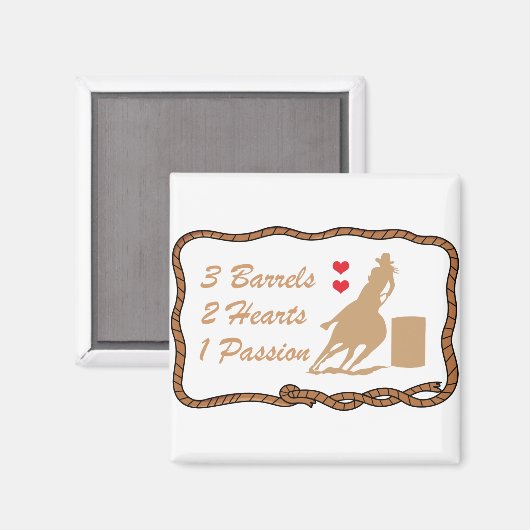 Barrel Racing Magnet (Vorderseite/Rückseite)