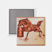 Barrel Racing _Magnet Magnet (Vorderseite/Rückseite)