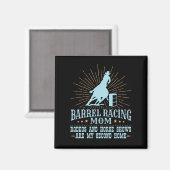 Barrel Racing Mama Rodeos zweite Zuhause Magnet (Vorderseite/Rückseite)
