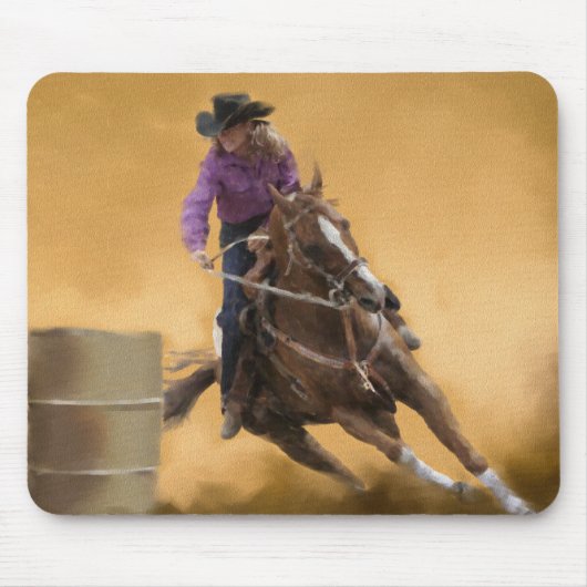 Barrel Racing Mousepad (Vorne)