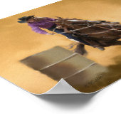 Barrel Racing Poster (Ecke)