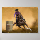 Barrel Racing Poster (Vorne)