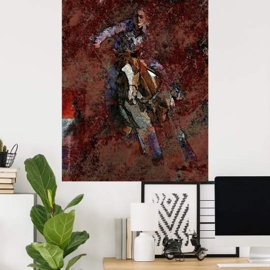 Barrel Racing Poster (Heimbüro)