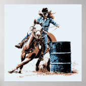 Barrel Racing Poster (Vorne)