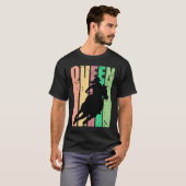 Barrel Racing Queen Rodeo Women Cowgirls Retro Vin T-Shirt (Vorne ganz)