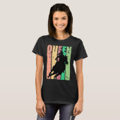 Barrel Racing Queen Rodeo Women Cowgirls Retro Vin T-Shirt (Vorne ganz)