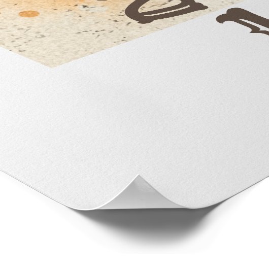 Barrel Racing Quote Poster (Ecke)