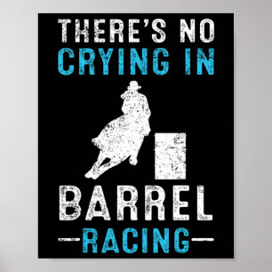 Barrel Racing Racing Reitsport Vintages Geschenk Poster