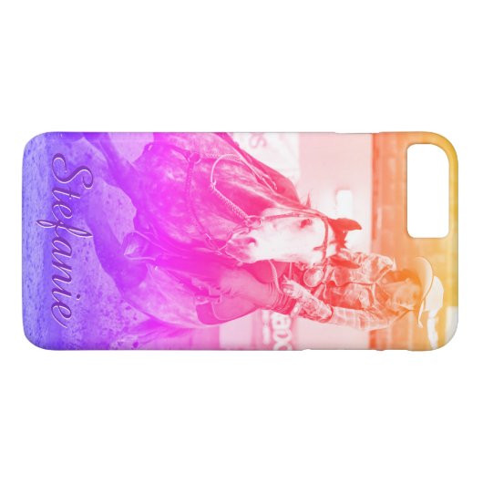 Barrel Racing (Regenbogen) Case-Mate iPhone Hülle (Rückseite (Horizontal))