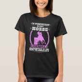 Barrel Racing Rodeo Pferdeangebot, Cowgirl Barrel  T-Shirt (Vorderseite)