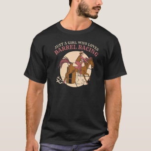 Barrel Racing Rodeo Pferderennen T-Shirt