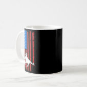 Barrel Racing Rodeo Riding US Independence Kaffeetasse (Vorderseite Links)