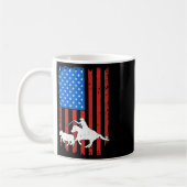 Barrel Racing Rodeo Riding US Independence Kaffeetasse (Links)