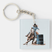 Barrel Racing Schlüsselanhänger (Vorderseite)