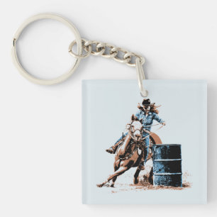 Barrel Racing Schlüsselanhänger