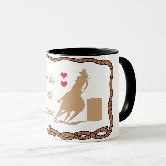 Barrel Racing Tasse (VorderseiteRechts)