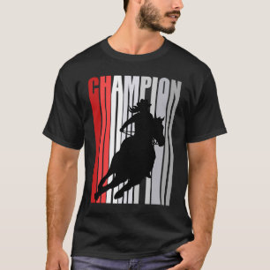 Barrel Racion Champion Reitsport Red Cowgirl Wi T-Shirt