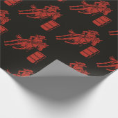 Barrel-Rennwagen-Cowgirl- Geschenkpackung Geschenkpapier (Ecke)