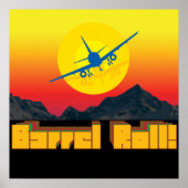 Barrel Roll Retro Canvas Print 1 Poster (Vorne)
